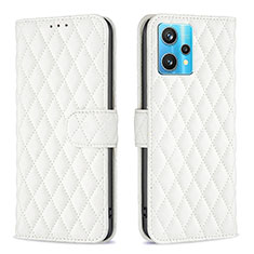 Coque Portefeuille Livre Cuir Etui Clapet B11F pour Realme 9 4G Blanc