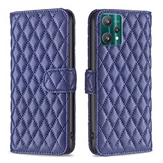 Coque Portefeuille Livre Cuir Etui Clapet B11F pour Realme 9 5G Bleu