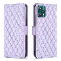 Coque Portefeuille Livre Cuir Etui Clapet B11F pour Realme 9 5G Violet