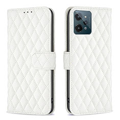 Coque Portefeuille Livre Cuir Etui Clapet B11F pour Realme C31 Blanc