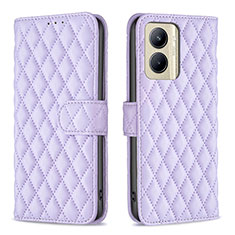 Coque Portefeuille Livre Cuir Etui Clapet B11F pour Realme C33 (2023) Violet