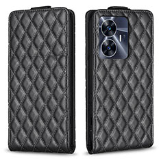 Coque Portefeuille Livre Cuir Etui Clapet B11F pour Realme C55 Noir