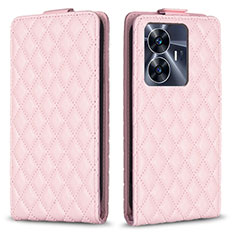 Coque Portefeuille Livre Cuir Etui Clapet B11F pour Realme Narzo N55 Rose