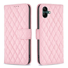 Coque Portefeuille Livre Cuir Etui Clapet B11F pour Samsung Galaxy A05 Or Rose