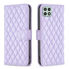 Coque Portefeuille Livre Cuir Etui Clapet B11F pour Samsung Galaxy A22s 5G Violet