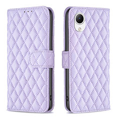 Coque Portefeuille Livre Cuir Etui Clapet B11F pour Samsung Galaxy A23 5G SC-56C Violet