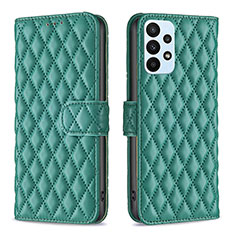 Coque Portefeuille Livre Cuir Etui Clapet B11F pour Samsung Galaxy A23 5G Vert