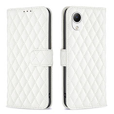 Coque Portefeuille Livre Cuir Etui Clapet B11F pour Samsung Galaxy A23s Blanc