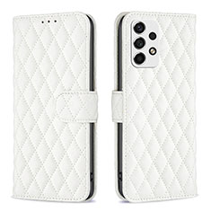 Coque Portefeuille Livre Cuir Etui Clapet B11F pour Samsung Galaxy A53 5G Blanc