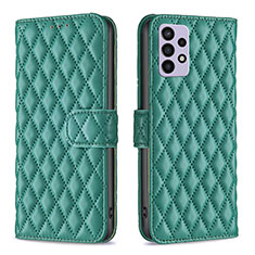 Coque Portefeuille Livre Cuir Etui Clapet B11F pour Samsung Galaxy A72 4G Vert