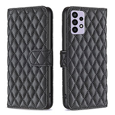 Coque Portefeuille Livre Cuir Etui Clapet B11F pour Samsung Galaxy A72 5G Noir