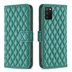 Coque Portefeuille Livre Cuir Etui Clapet B11F pour Samsung Galaxy M02s Vert