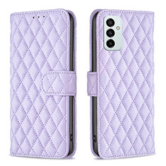 Coque Portefeuille Livre Cuir Etui Clapet B11F pour Samsung Galaxy M23 5G Violet