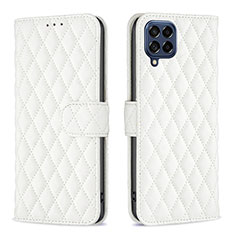 Coque Portefeuille Livre Cuir Etui Clapet B11F pour Samsung Galaxy M53 5G Blanc