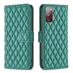 Coque Portefeuille Livre Cuir Etui Clapet B11F pour Samsung Galaxy S20 FE 5G Vert