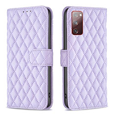 Coque Portefeuille Livre Cuir Etui Clapet B11F pour Samsung Galaxy S20 FE 5G Violet