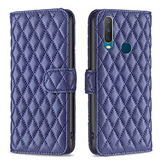 Coque Portefeuille Livre Cuir Etui Clapet B11F pour Vivo Y17 Bleu