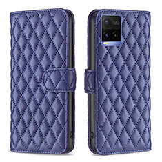 Coque Portefeuille Livre Cuir Etui Clapet B11F pour Vivo Y33s Bleu