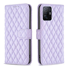 Coque Portefeuille Livre Cuir Etui Clapet B11F pour Xiaomi Mi 11T 5G Violet