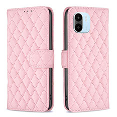 Coque Portefeuille Livre Cuir Etui Clapet B11F pour Xiaomi Poco C50 Or Rose