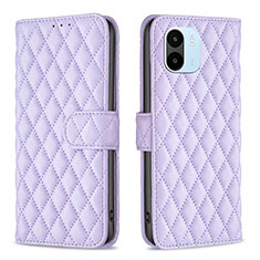 Coque Portefeuille Livre Cuir Etui Clapet B11F pour Xiaomi Poco C50 Violet