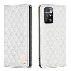 Coque Portefeuille Livre Cuir Etui Clapet B11F pour Xiaomi Redmi 10 4G Blanc