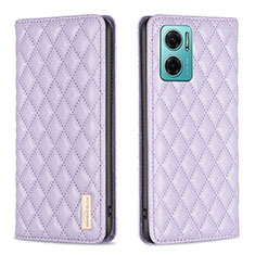 Coque Portefeuille Livre Cuir Etui Clapet B11F pour Xiaomi Redmi 10 5G Violet