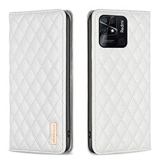 Coque Portefeuille Livre Cuir Etui Clapet B11F pour Xiaomi Redmi 10C 4G Blanc