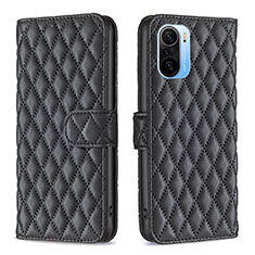 Coque Portefeuille Livre Cuir Etui Clapet B11F pour Xiaomi Redmi K40 5G Noir