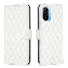 Coque Portefeuille Livre Cuir Etui Clapet B11F pour Xiaomi Redmi K40 Pro+ Plus 5G Blanc