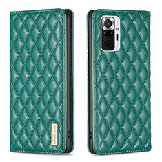 Coque Portefeuille Livre Cuir Etui Clapet B11F pour Xiaomi Redmi Note 10 Pro 4G Vert