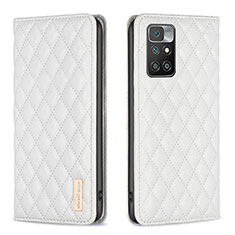 Coque Portefeuille Livre Cuir Etui Clapet B11F pour Xiaomi Redmi Note 11 4G (2021) Blanc