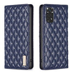 Coque Portefeuille Livre Cuir Etui Clapet B11F pour Xiaomi Redmi Note 11 4G (2022) Bleu