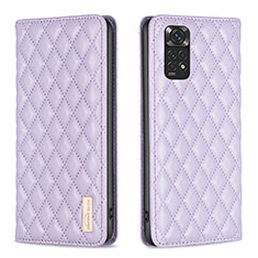 Coque Portefeuille Livre Cuir Etui Clapet B11F pour Xiaomi Redmi Note 11 4G (2022) Violet