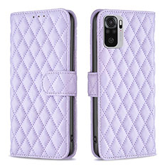 Coque Portefeuille Livre Cuir Etui Clapet B11F pour Xiaomi Redmi Note 11 SE India 4G Violet