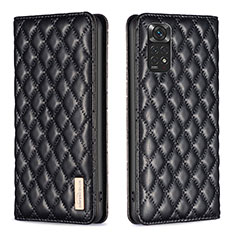 Coque Portefeuille Livre Cuir Etui Clapet B11F pour Xiaomi Redmi Note 11S 4G Noir