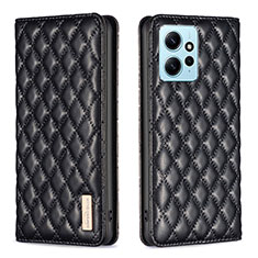 Coque Portefeuille Livre Cuir Etui Clapet B11F pour Xiaomi Redmi Note 12 4G Noir