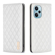 Coque Portefeuille Livre Cuir Etui Clapet B11F pour Xiaomi Redmi Note 12 Turbo 5G Blanc