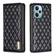 Coque Portefeuille Livre Cuir Etui Clapet B11F pour Xiaomi Redmi Note 12 Turbo 5G Noir