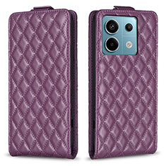 Coque Portefeuille Livre Cuir Etui Clapet B11F pour Xiaomi Redmi Note 13 Pro 5G Violet