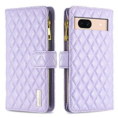 Coque Portefeuille Livre Cuir Etui Clapet B12F pour Google Pixel 8a 5G Violet