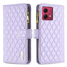 Coque Portefeuille Livre Cuir Etui Clapet B12F pour Motorola Moto G84 5G Violet