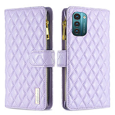 Coque Portefeuille Livre Cuir Etui Clapet B12F pour Nokia G11 Violet