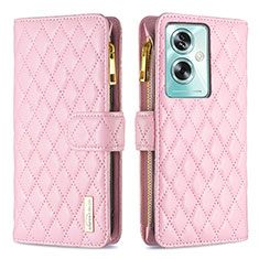 Coque Portefeuille Livre Cuir Etui Clapet B12F pour Oppo A2 5G Or Rose