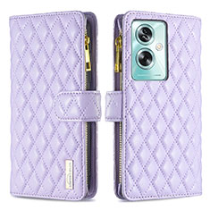 Coque Portefeuille Livre Cuir Etui Clapet B12F pour Oppo A2 5G Violet