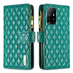 Coque Portefeuille Livre Cuir Etui Clapet B12F pour Oppo A94 5G Vert