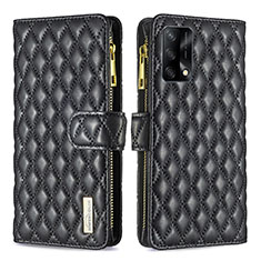 Coque Portefeuille Livre Cuir Etui Clapet B12F pour Oppo F19s Noir