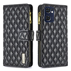 Coque Portefeuille Livre Cuir Etui Clapet B12F pour Oppo Find X5 Lite 5G Noir