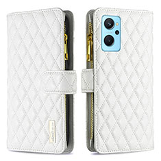 Coque Portefeuille Livre Cuir Etui Clapet B12F pour Oppo K10 4G Blanc