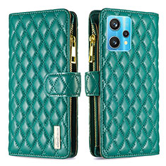 Coque Portefeuille Livre Cuir Etui Clapet B12F pour Realme Narzo 50 Pro 5G Vert